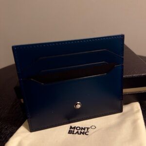 Montblanc Meisterstuck Card Holder 6cc - Cyprus Blue for sale *NEW*